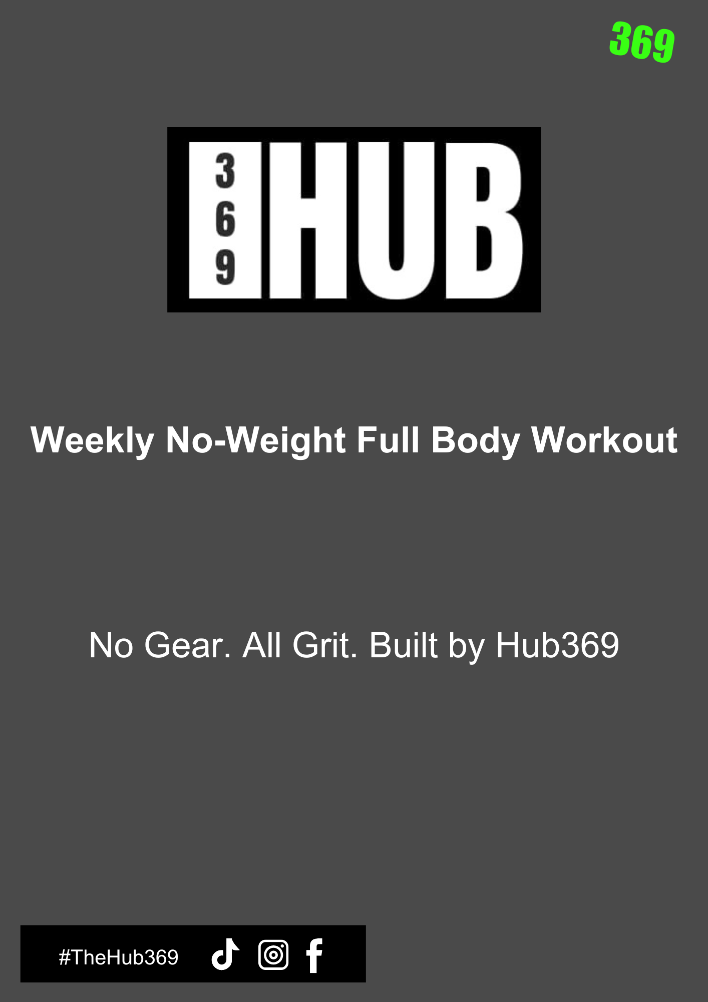 TheHub369 Weekly Workout Ebook